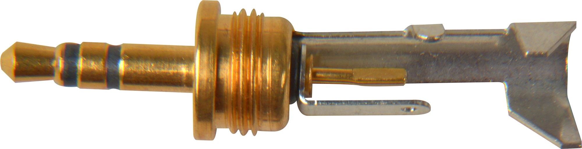 Switchcraft 35HDNAUS 3.5mm Stereo Plug Nickel Handle Gold Finger 0.175 Cable 4 Switchcraft 35HDNAUS 3.5mm Stereo Plug Nickel Handle Gold Finger 0.175 Cable - Image 2