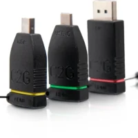 C2G 29879 Retractable Universal Mount 4K HDMI Adapter Ring With Color Coded Mini DisplayPort/DisplayPort And USB-C -Neutrik shop C2G 29879 1