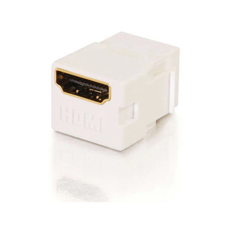 Snap-In HDMI F/F Keystone Insert Module - White 3 Snap-In HDMI F/F Keystone Insert Module - White