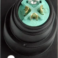 Switchcraft D3FBXAU 3-Pin Female XLR Panel/Chassis Mount Connector - Black/Gold -Neutrik shop D3FBAU 1