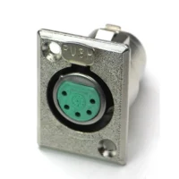 Switchcraft D5F 5-Pin Female XLR Panel/Chassis Mount Connector