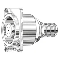 Canare FJ-JRUD F Connector D-Hole Chassis Mount Barrel - Nickel