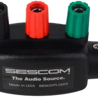 Sescom IL-XLR-POSTS XLR Connector Male To Female W/ Posts For Banana Plugs Or Bare Wire