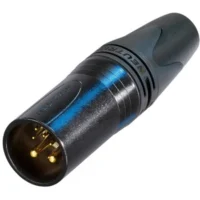 Neutrik NC10MXX-14-B XX Series 10-Pin Cable End - Male - Black/Gold