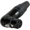 Neutrik NC3FRX-B XLR 3 Pole Right Angle Female Cable End - Black/Gold 1 Neutrik NC3FRX-B XLR 3 Pole Right Angle Female Cable End - Black/Gold -Neutrik shop NC3FRX B