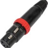 Neutrik NC3FXS-B 3 Pole XLR Female With On-Off Switch (Black) -Neutrik shop NC3FX S B
