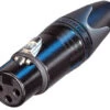 Neutrik NC3FXX-BAG-D 3 Pin Female XLR Connector Black/Silver - 100 Pack -Neutrik shop NC3FXX BAG D
