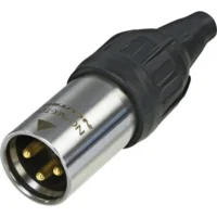 Neutrik NC3MX-TOP Male 3-Pin Heavy-duty Sealed XLR Connector - Nickel/Gold True Outdoor Protection (TOP)