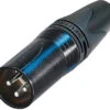 Neutrik NC3MXX-14-BAG-D 3 Pole Male XLR Cable Connector - Black/Silver - 100 Pack -Neutrik shop NC3MXX 14 BAG D