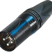Neutrik NC3MXX-14-BAG-D 3 Pole Male XLR Cable Connector - Black/Silver - 100 Pack