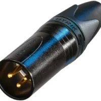 Neutrik NC3MXX-B-D 3 Pin Male Cable Connector XLR - Black/Gold - 100 Pack