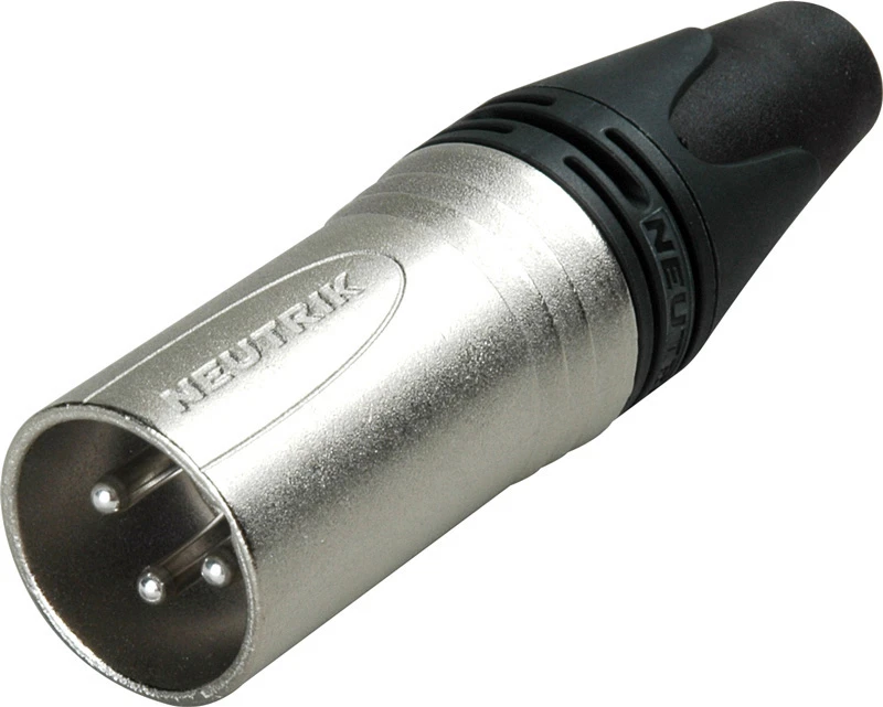 Neutrik NC3MXX-D 3 Pin Male XLR Cable Connector - Nickel/Silver - 100 Pack 3 Neutrik NC3MXX-D 3 Pin Male XLR Cable Connector - Nickel/Silver - 100 Pack