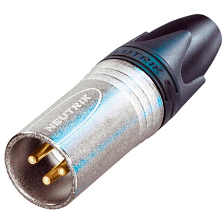 Neutrik NC3MXX-EMC EMI Protected 3 Pin Male XLR Silver/Gold 3 Neutrik NC3MXX-EMC EMI Protected 3 Pin Male XLR Silver/Gold