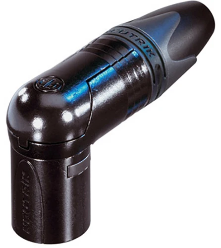 Neutrik NC4MRX-BAG 4 Pin Right Angle Male XLR - Black Metal Housing & Silver Contacts 3 Neutrik NC4MRX-BAG 4 Pin Right Angle Male XLR - Black Metal Housing & Silver Contacts