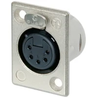 Neutrik NC5FP-1 5-Pin XLR Female Panel/Chassis Mount Connector