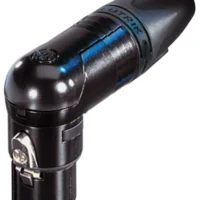 Neutrik NC5FRX-B 5-Pin Right Angle XLR-F Black Shell / Gold Contacts