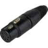 Neutrik NC5FX-B 5-Pin XLR-F Cable Jack - Black Shell/Gold Contacts -Neutrik shop NC5FX B