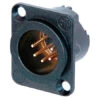 Neutrik NC5MD-LX-B 5-Pin XLR Male Panel/Chassis Mount Connector - Duplex Ground - Black/Gold 2 Neutrik NC5MD-LX-B 5-Pin XLR Male Panel/Chassis Mount Connector - Duplex Ground - Black/Gold -Neutrik shop NC5MD LX B