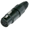 Neutrik NC6FX-BAG 6 Pin XLR Female Black/Silver 2 Neutrik NC6FX-BAG 6 Pin XLR Female Black/Silver -Neutrik shop NC6FX BAG