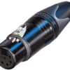 Neutrik NC6FXX-B 6 Pole Female XLR Cable Connector - Black/Gold 1 Neutrik NC6FXX-B 6 Pole Female XLR Cable Connector - Black/Gold -Neutrik shop NC6FXX B