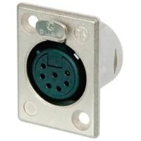 Neutrik NC7FP-1 7-Pin XLR Female Panel Mount Connector