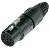 Neutrik NC7FX-B Female 7-Pin XLR Cable Connector - Black 2 Neutrik NC7FX-B Female 7-Pin XLR Cable Connector - Black -Neutrik shop NC7FX B