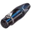 Neutrik NC7FXX-B 7-Pin Female Cable Connector - Black With Gold Contacts -Neutrik shop NC7FXX B
