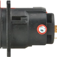 Neutrik NJ3FP6C-B 1/4in TRS Chassis Mount Black And Gold -Neutrik shop NJ3FP6C B 2