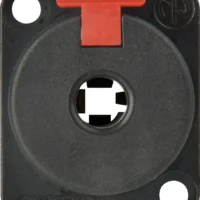 Neutrik NJ3FP6C-B 1/4in TRS Chassis Mount Black And Gold -Neutrik shop NJ3FP6C B 4