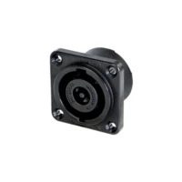 Neutrik NL8MPRXX-BAG 8 Pole Male Chassis Connector - Black Metal Square G-size Housing/Countersunk Thru Holes