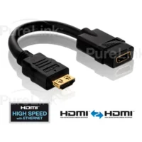 PureLink PI030 HDMI Male To HDMI Female Port Saver Adapter With TotalWire Technology