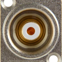 Canare RJ-BCJRUD Panel Mount RCAF To BNCF W/D Series Hole Nickel Finish - White