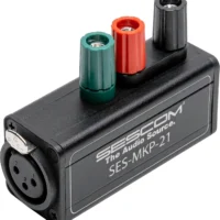 Sescom SES-MKP-21 Professional Line Tap Adapter 3-Pin XLR Female To 3 Binding Post