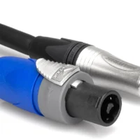Hosa SKT-250Q Speaker Cable Neutrik SpeakON To Hosa 1.25 Inch TS - 50 Ft