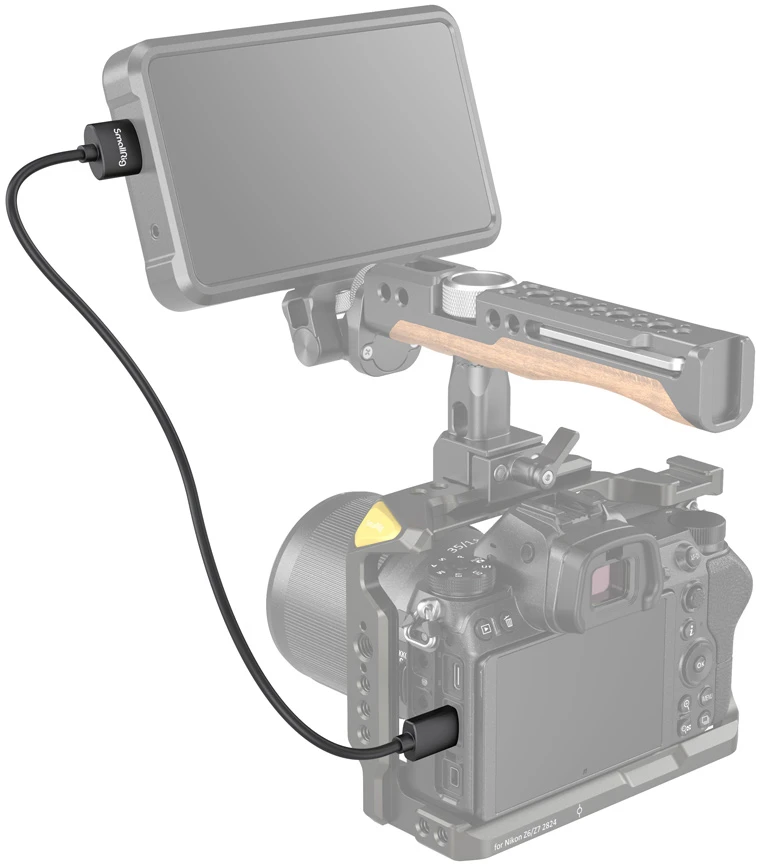 SmallRig 3040 Ultra Slim 4K HDMI C (Mini) Male To HDMI A (Standard) Male Adapter Cable For Camera Rigs - 13.78in/35cm 5 SmallRig 3040 Ultra Slim 4K HDMI C (Mini) Male To HDMI A (Standard) Male Adapter Cable For Camera Rigs - 13.78in/35cm - Image 3