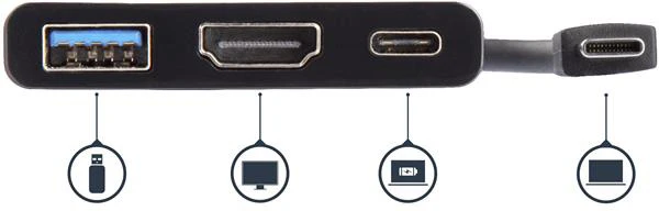StarTech CDP2HDUACP USB Type-C To HDMI Adapter With PD And USB Port 5 StarTech CDP2HDUACP USB Type-C To HDMI Adapter With PD And USB Port - Image 3