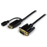 StarTech HD2VGAMM3 HDMI To VGA Active Converter Cable HDMI To VGA Adapter 1920x1200 Or 1080p - 3 Ft