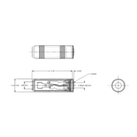 Switchcraft 1238 -1/4 Inch 3-Conductor Stereo Jack With Shielded Handle And Solder Lugs