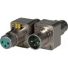Switchcraft 303 3-Pin Male XLR To 3-Pin Female XLR With -20db Pad - Ground Lift - Phase Inverse -Neutrik shop SW 303
