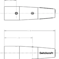 Switchcraft A4MBAU A Series 4 Pin XLR Male Cable Mount - Gold Pins - Black 5 Switchcraft A4MBAU A Series 4 Pin XLR Male Cable Mount - Gold Pins - Black -Neutrik shop SW A4MBAU 1
