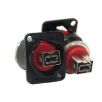 Switchcraft EHFW800X2BPKG EH Series Crosswired Firewire 800 Feedthru Connector - Black - 25 Pack