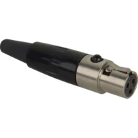 Switchcraft TA3FX Tini-QG Mini XLR 3 Pin Female Cable Mount Silver Pins - Nickel