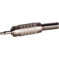 Connectronics Deluxe 3.5mm TS Mini Plug With Spring Strain Relief For 1/4 In OD Cab - 25 Pack