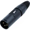Whirlwind WI3M-BK-1 Male Inline XLR Connector Numbered 1 -Neutrik shop WW WI3M BK 1