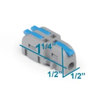 1-in 2-out Snap Lever Cable Connector -Neutrik shop cbl12.dims 2.1