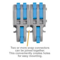 1-in 2-out Snap Lever Cable Connector -Neutrik shop cbl12.mainimage 1.5